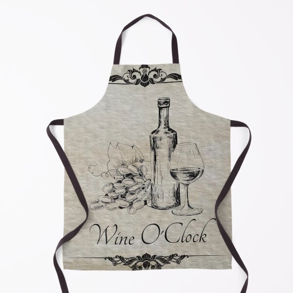 Item preview, Wine O'Clock Vintage Art Print | Ivory Paper Effect: designed and sold by LifeAndWonder.