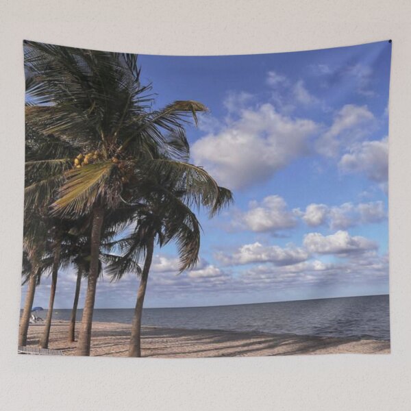 Item preview, Florida Coast Beach In Miami Palm Trees and  Ocean View designed and sold by lets-travel.
