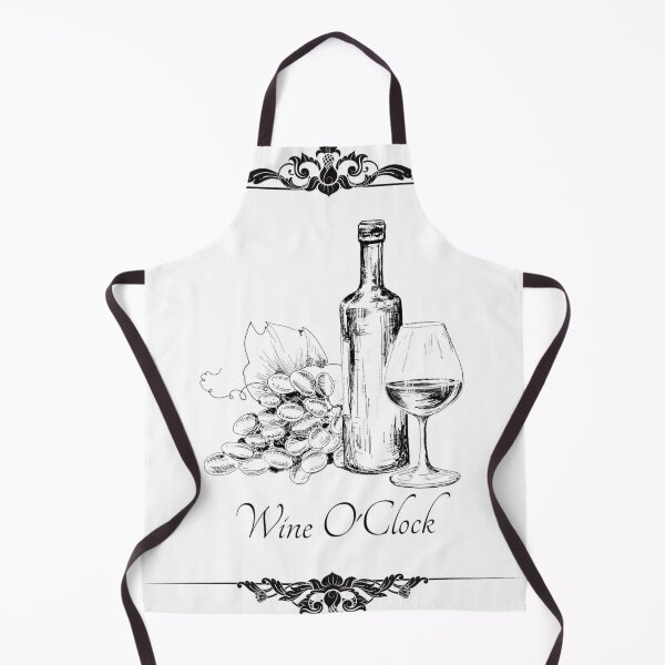 Item preview, Wine O'Clock Vintage Art Print White Backgroud: designed and sold by LifeAndWonder.