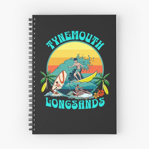 Item preview, Tynemouth Longsands Surf Sail Jet Ski sunset (black) designed and sold by MerchByCraig.