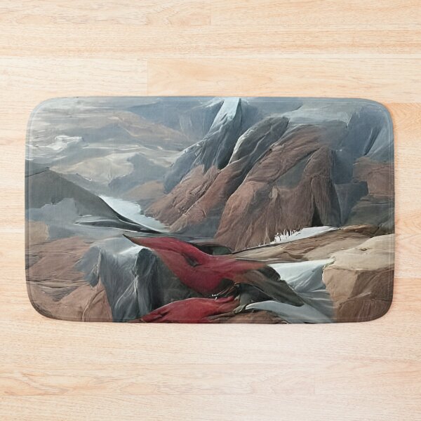 Item preview, AI Generated Art, Red Mountains designed and sold by ACC .