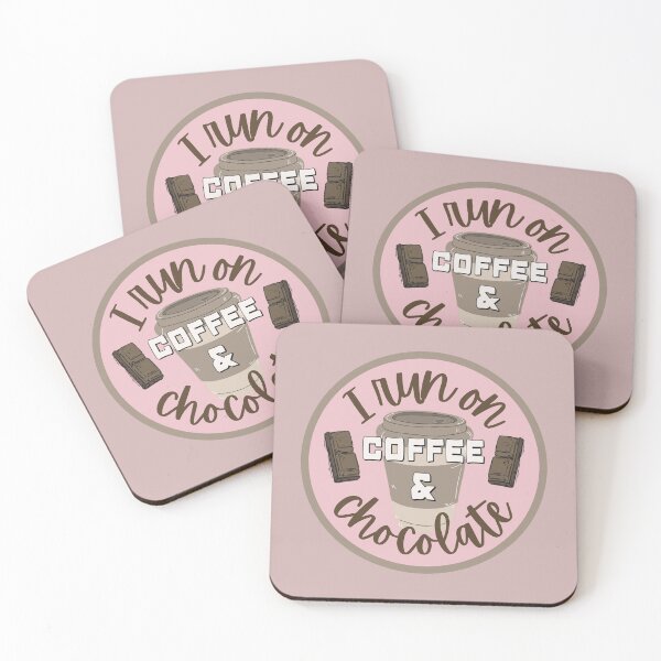 Item preview, Fun I Run On Coffee And Chocolate Fun Slogan designed and sold by TrulyEpoque.