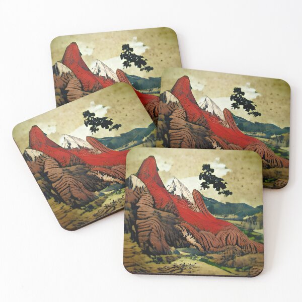 Item preview, AI Generated Art, Red Mountains Rustic Fantasy  designed and sold by ACC .