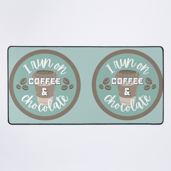 Item preview, Pastel I Run On Coffee And Chocolate Fun Slogan designed and sold by TrulyEpoque.