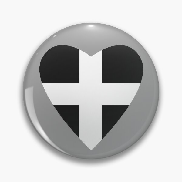 Item preview, Heart Cornish flag designed and sold by CornishPanda.