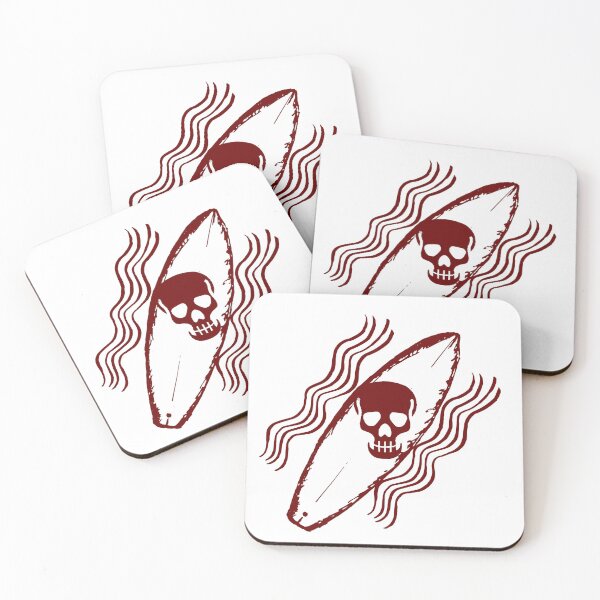 Item preview, Surf Skull - Red designed and sold by zinorhim.