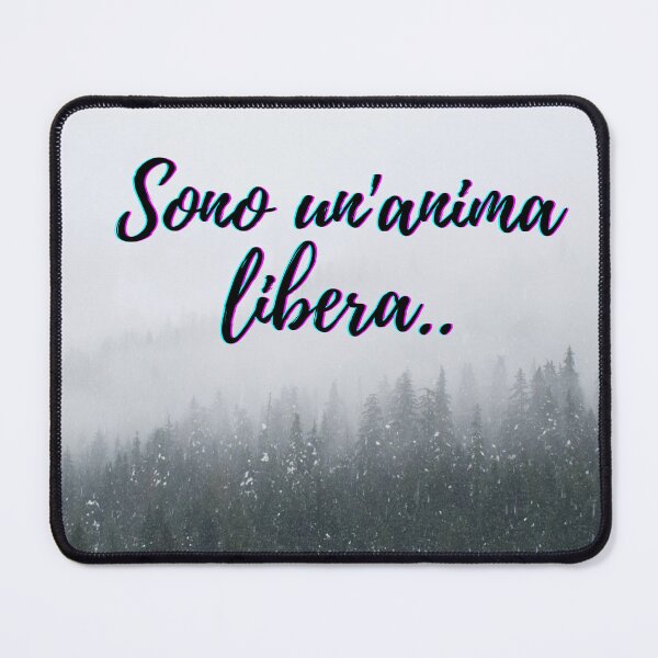 Item preview, I am a free soul - popular Italian quotes theme gifts designed and sold by RebelliousRosee.