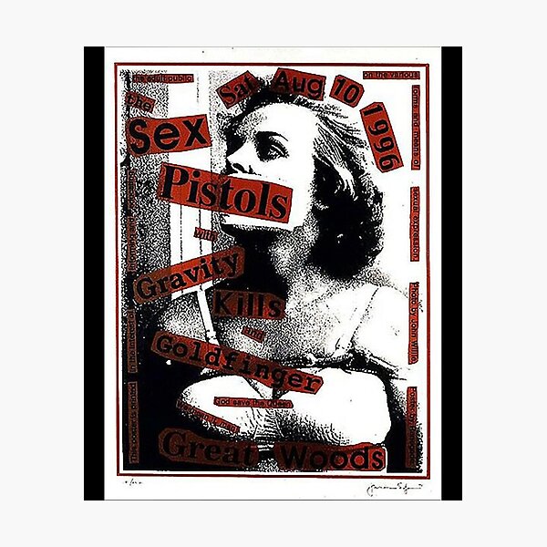 Gift Idea Goldfinger Dark Red Poster Vintage Retro Photographic Print