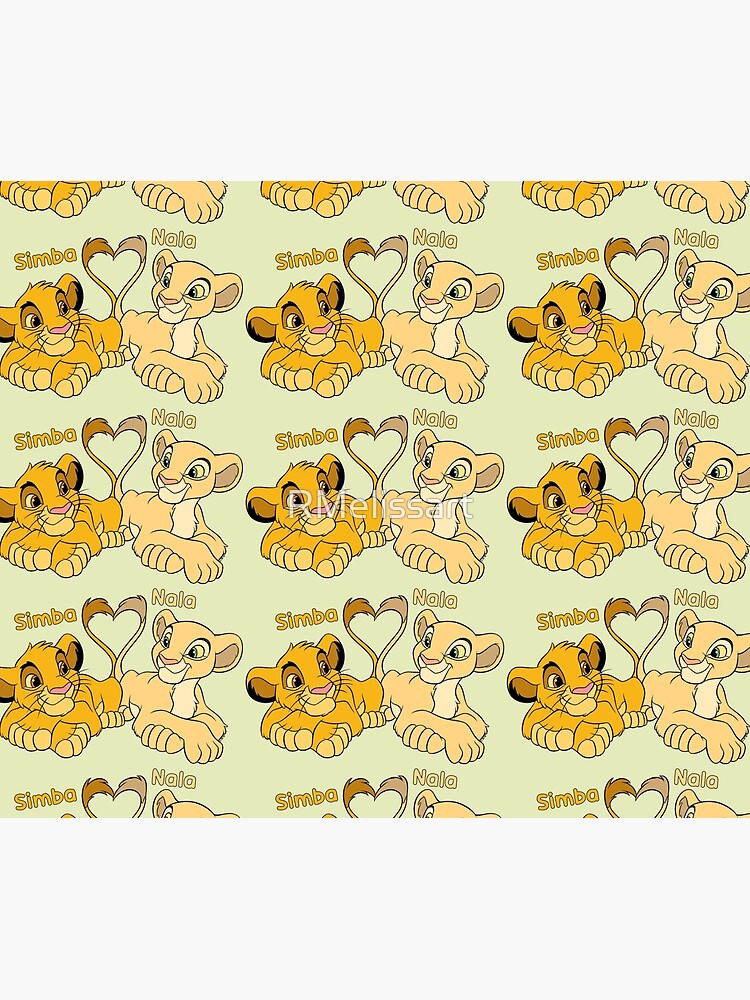 Thumbnail 6 of 6, Throw Blanket, Simba and Nala - Cartoon Cubs designed and sold by RMelissart.