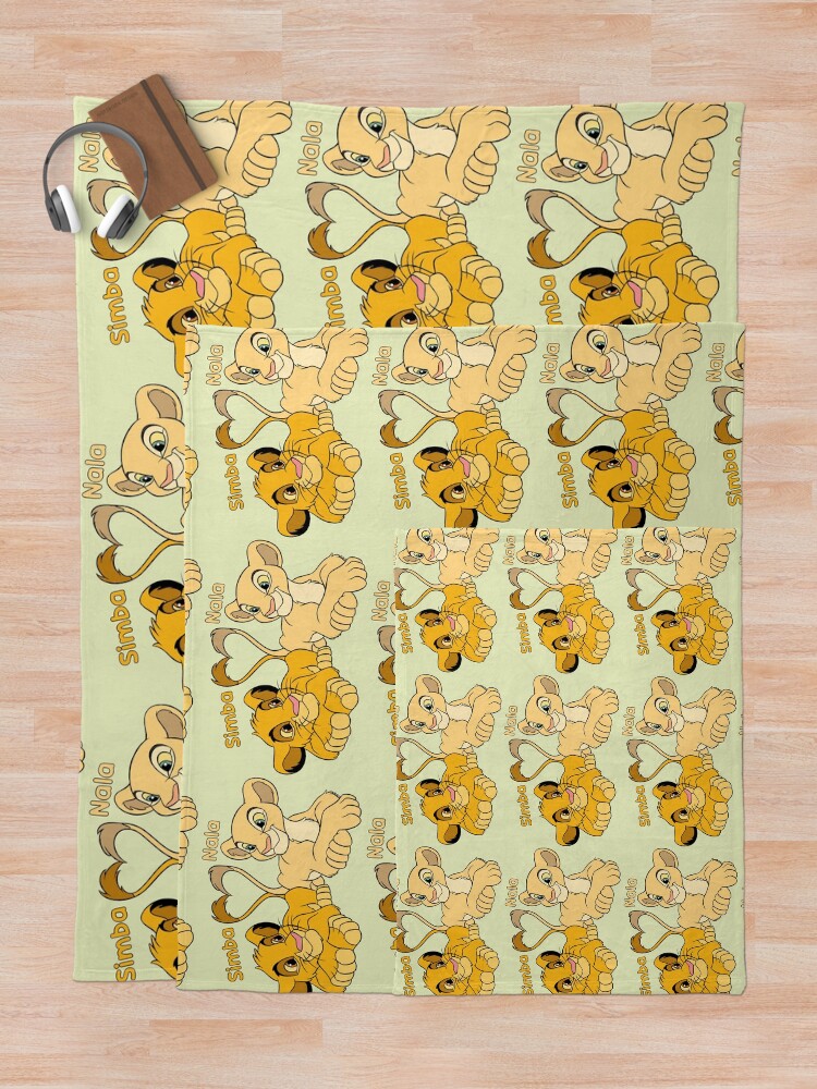 Thumbnail 5 of 6, Throw Blanket, Simba and Nala - Cartoon Cubs designed and sold by RMelissart.