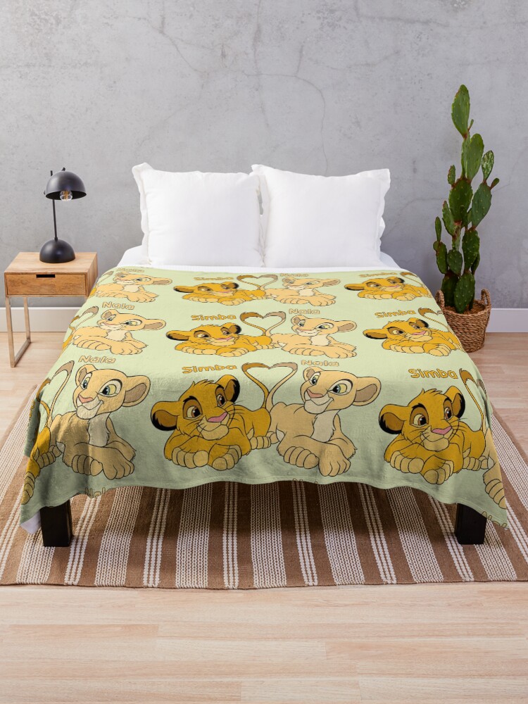 Thumbnail 1 of 6, Throw Blanket, Simba and Nala - Cartoon Cubs designed and sold by RMelissart.