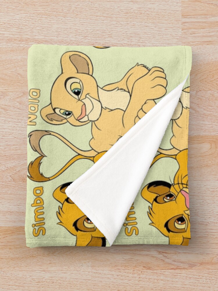 Thumbnail 3 of 6, Throw Blanket, Simba and Nala - Cartoon Cubs designed and sold by RMelissart.