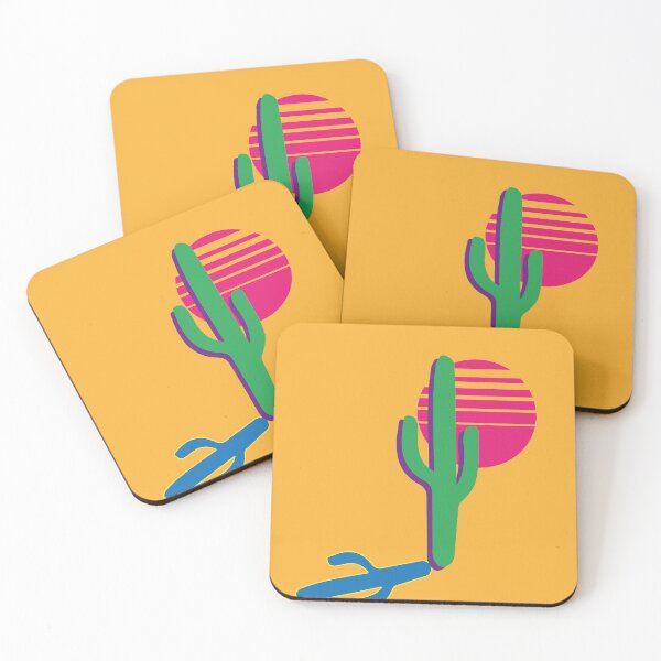 Item preview, Bohemian multicolor blocking sky desert landscape sunset cactus abstract art vibrant sunrise designed and sold by T-Mex.