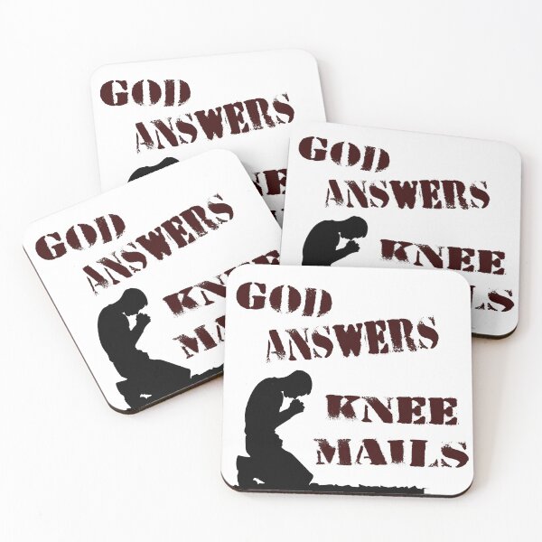 Item preview, God Answers Knee Mails designed and sold by Delights.