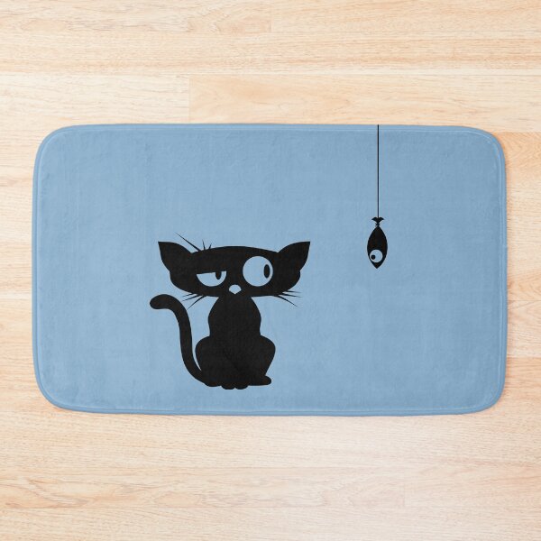 Item preview, Funny Cat and Fish designed and sold by elizaldesigns.