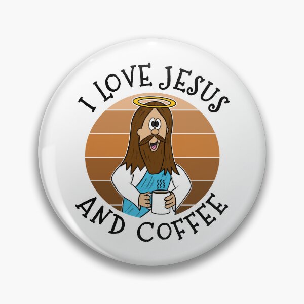 Item preview, I Love Jesus and Coffee Christian Church Funny designed and sold by doodlerob.