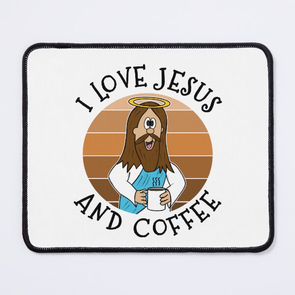 Item preview, I Love Jesus and Coffee Christian Church Funny designed and sold by doodlerob.