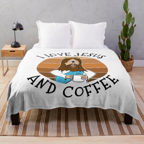 Item preview, I Love Jesus and Coffee Christian Church Funny designed and sold by doodlerob.