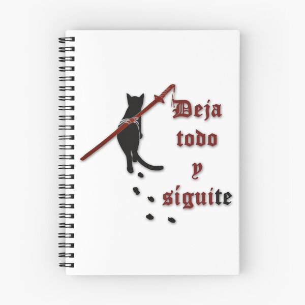 Item preview, Samurai cat (Spanish version) - "Leave everything and follow you" designed and sold by WanderingGraha.