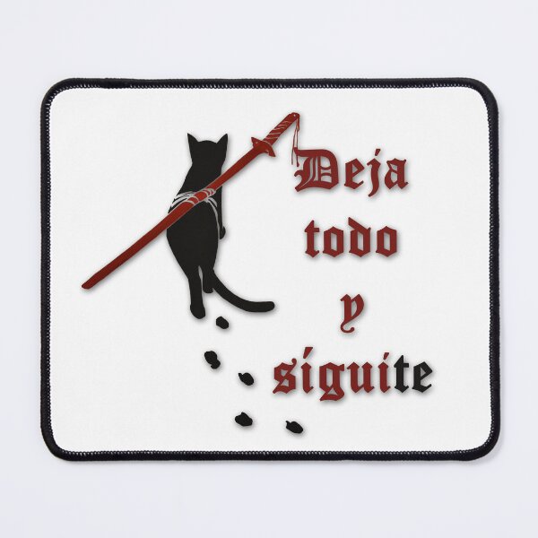Item preview, Samurai cat (Spanish version) - "Leave everything and follow you" designed and sold by WanderingGraha.