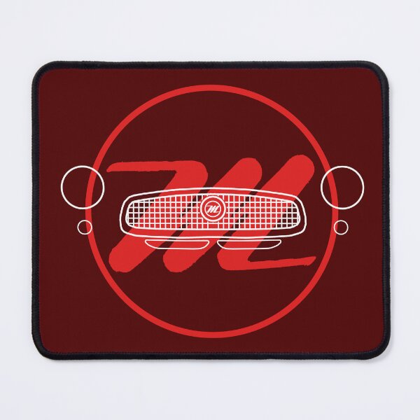 Item preview, Nash Metropolitan 1950s classic car emblem and grille line drawing designed and sold by soitwouldseem.