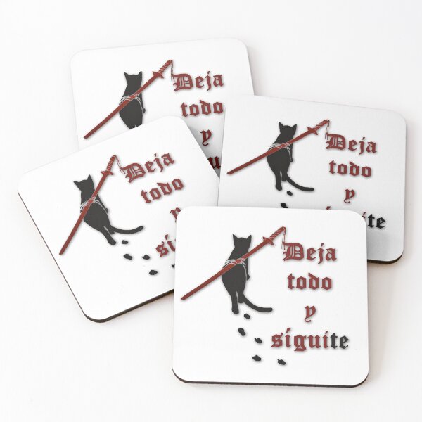 Item preview, Samurai cat (Spanish version) - "Leave everything and follow you" designed and sold by WanderingGraha.