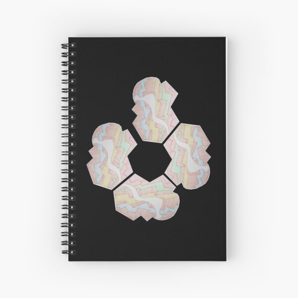 Route collage cotton 1 Spiral Notebook