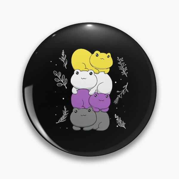 Item preview, Cottagecore Aesthetic Kawaii Frog Pile Nonbinary Pride Flag Gift  designed and sold by ErinSmith89917.