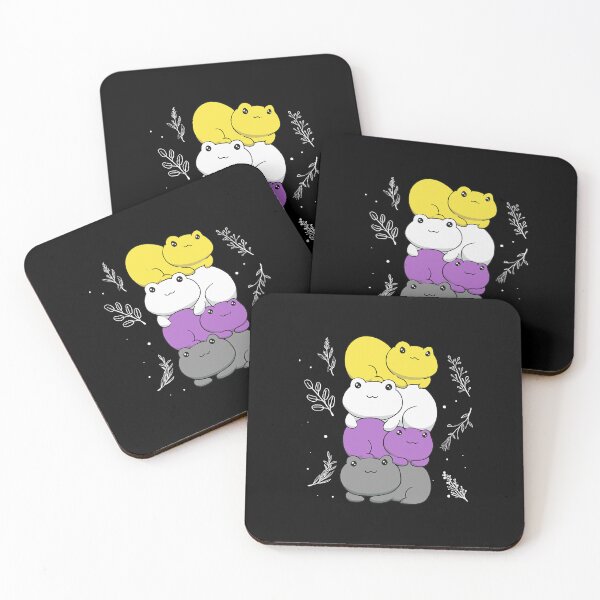 Item preview, Cottagecore Aesthetic Kawaii Frog Pile Nonbinary Pride Flag Gift  designed and sold by ErinSmith89917.