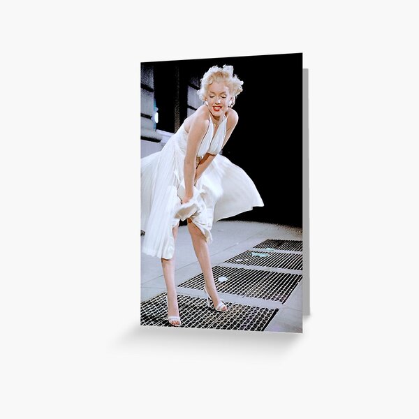 Marilyn Monroe White Dress 7 Year Itch On Paper Print
