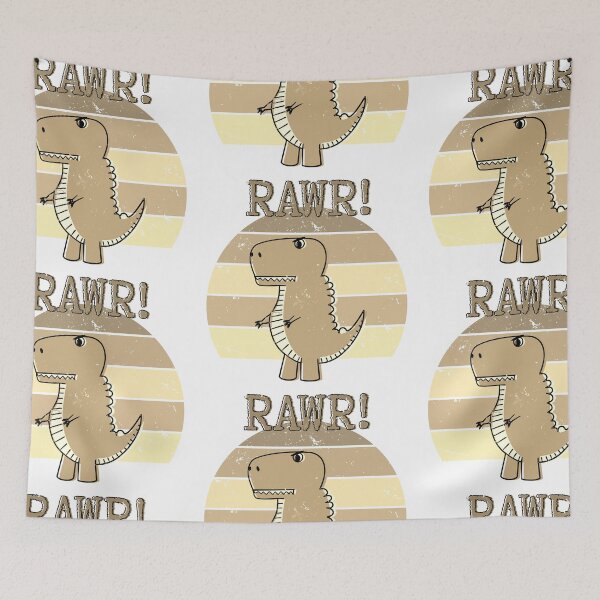 Item preview, Cute Angry T-Rex Dinosaur Sepia Retro Sunset RAWR designed and sold by Almdrs.