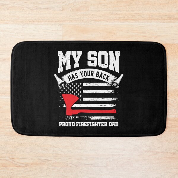 Item preview, My Son Has Your Back Proud Firefighter Dad Thin Red Line designed and sold by haselshirt.