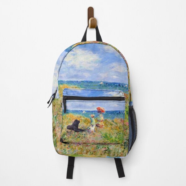 Item preview, Newfoundland Dog in Cliffwalk at Pourville Monet Painting designed and sold by Christine Mullis.