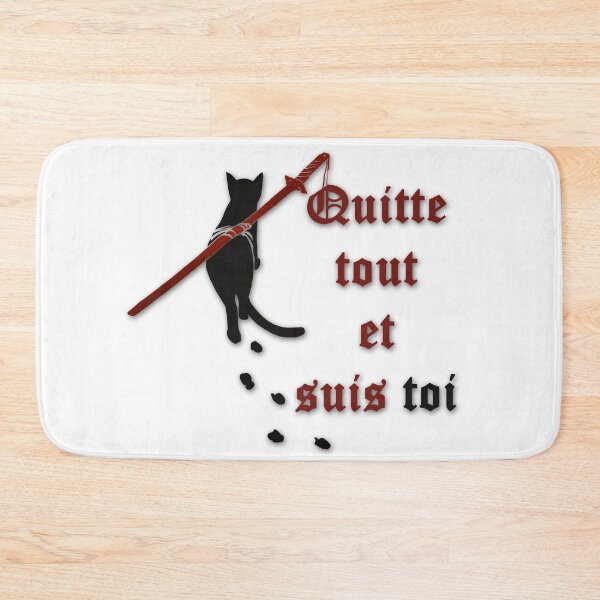 Item preview, Samurai cat (french version) - "Leave everything and follow yourself" designed and sold by WanderingGraha.
