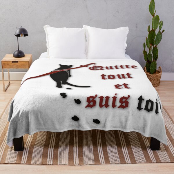 Item preview, Samurai cat (french version) - "Leave everything and follow yourself" designed and sold by WanderingGraha.