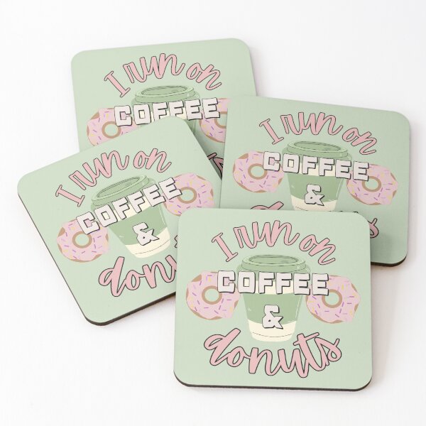 Item preview, Fab I Run On Coffee And Donuts Fun Slogan designed and sold by TrulyEpoque.