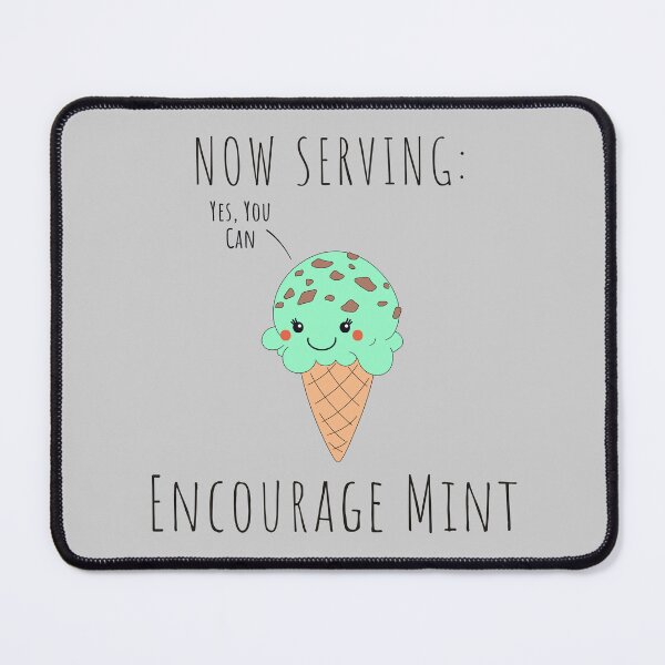 Item preview, Encourage Mint Serve Pun designed and sold by KGoPrintables.