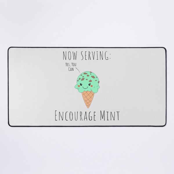 Item preview, Encourage Mint Serve Pun designed and sold by KGoPrintables.