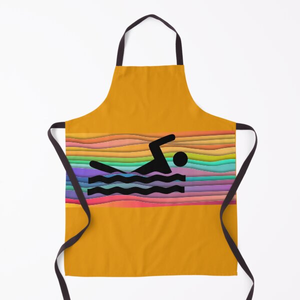 Item preview, Swimmer Rainbow designed and sold by ArtMeetsPizza.