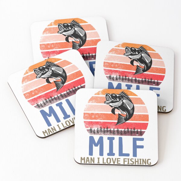 Item preview, Milf Man I Love Fishing, sarcastic, decal, retro designed and sold by zakariadesigner.