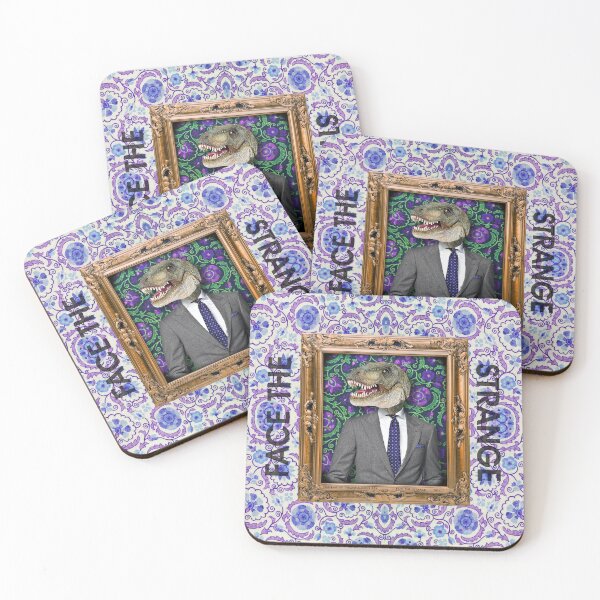 Item preview, Tyrannosaurus Rex Man in Vintage Frame designed and sold by FaceTheStrange.