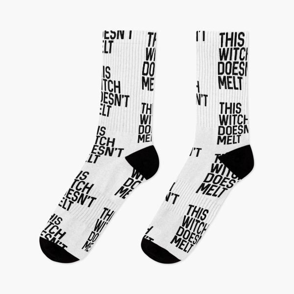 Item preview, THIS WITCH DOESNT MELT feminist text slogan designed and sold by MacPean.