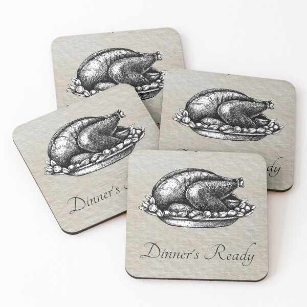 Item preview, Dinner's Ready Vintage Art Print | Ivory Paper Effect:  designed and sold by LifeAndWonder.