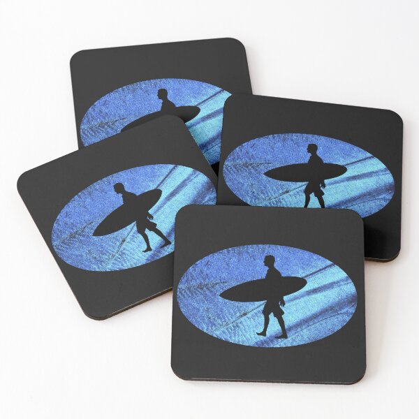 Aperçu de l'œuvre ciel bleu surfeur créée et vendue par ArtMeetsPizza.