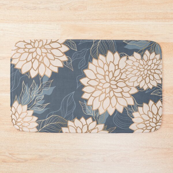 Artikelvorschau, Floral Aesthetic in Navy, Ivory and Gold entworfen und verkauft von meggydesigns.