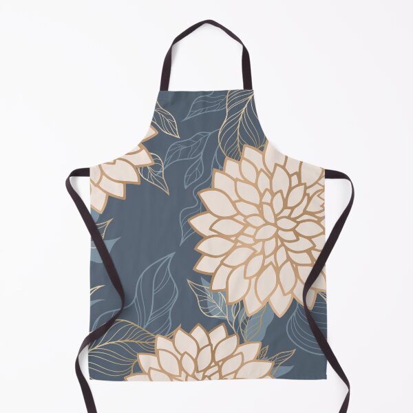 Artikelvorschau, Floral Aesthetic in Navy, Ivory and Gold entworfen und verkauft von meggydesigns.