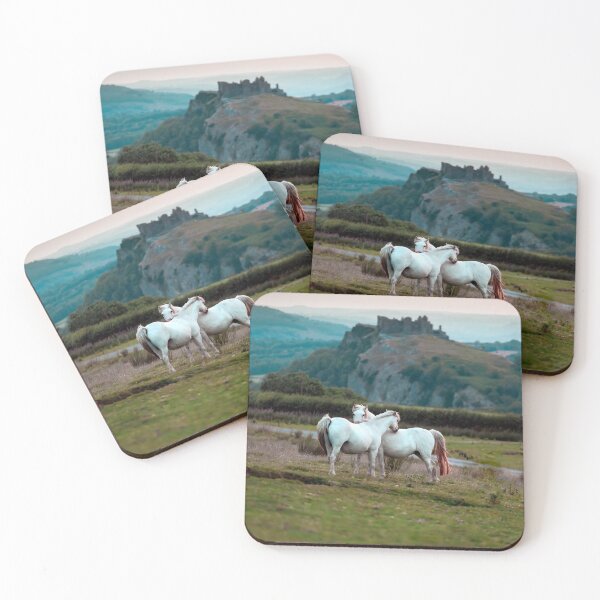Item preview, Horses at Carreg Cennin Castle designed and sold by Leighton Collins.