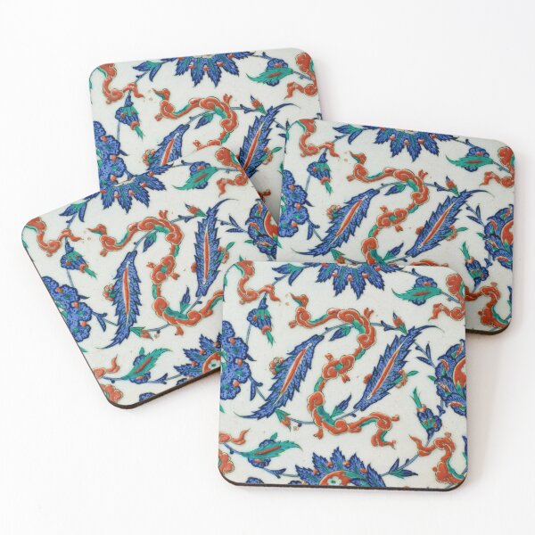 Item preview, Tile with Floral and Cloud-band Design (1578) designed and sold by unsung.art [].