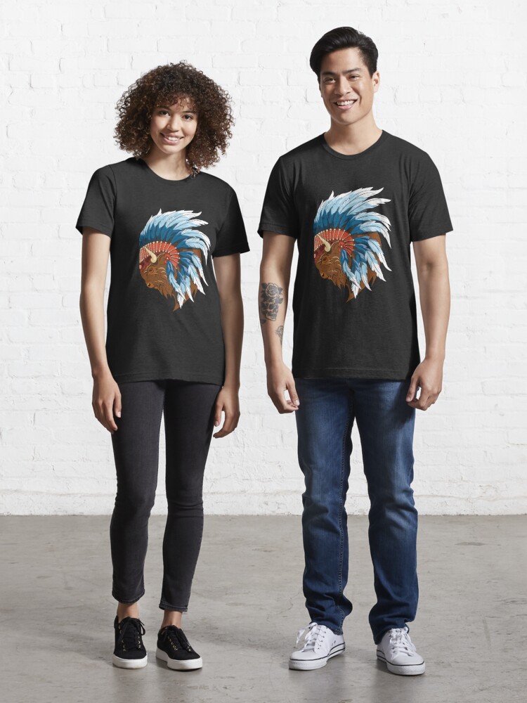 Native American Indian - Heads of man and eagle' Men's T-Shirt