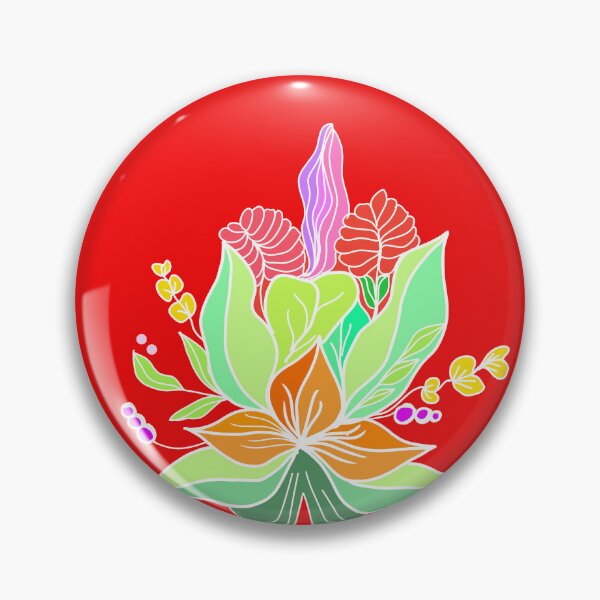 Item preview, Flower red Tropical palms cute  designed and sold by Carolina Salazar.
